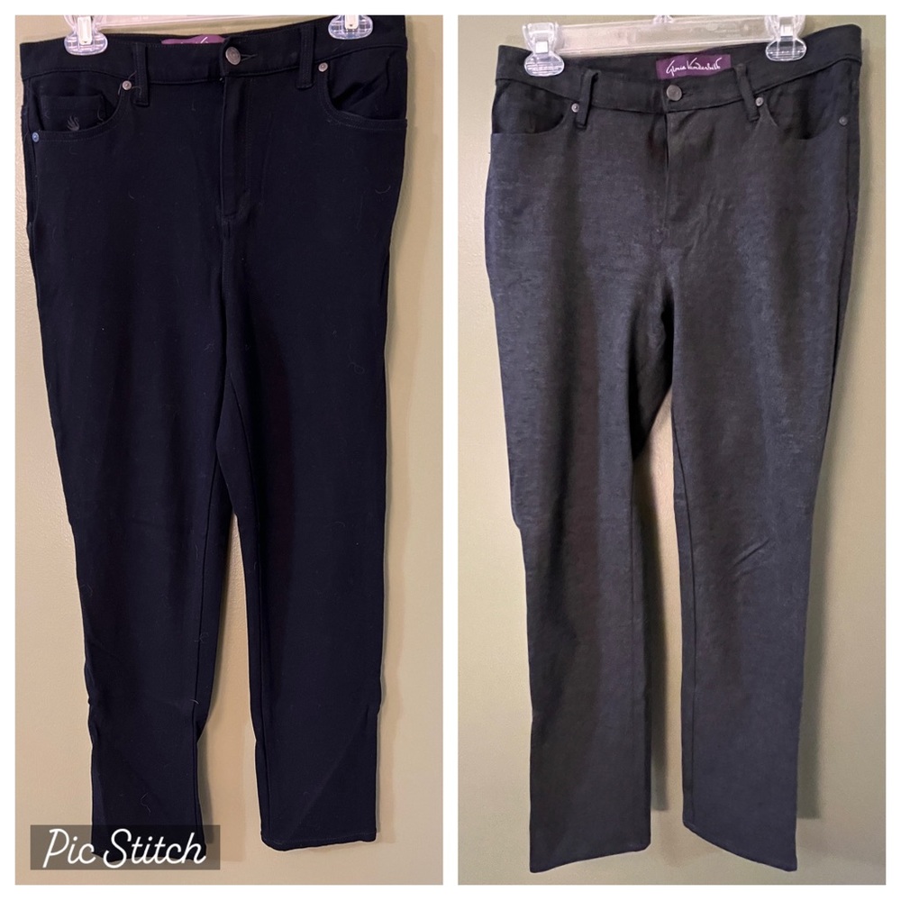 Gloria Vanderbilt dress pants Black & Grey